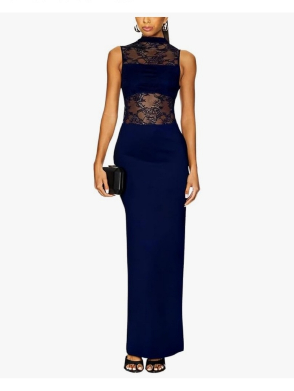 NWT Aigeman Blue Sheet Panel Dress - Large